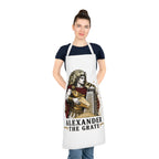 Apron — Alexander The Grate Funny Chef Apron (Historical Warrior Grating Cheese)
