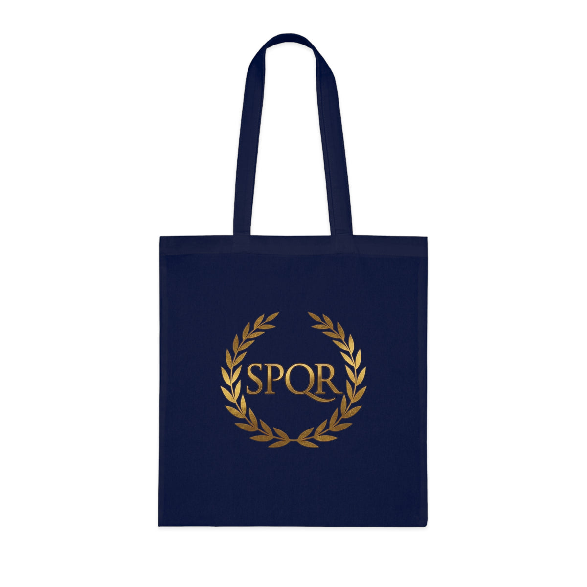 SPQR Laurel Wreath Cotton Tote Bag