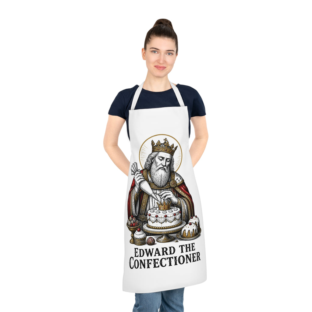 Edward the Confectioner Apron — Medieval King Baking Apron for Bakers & Cake Lovers