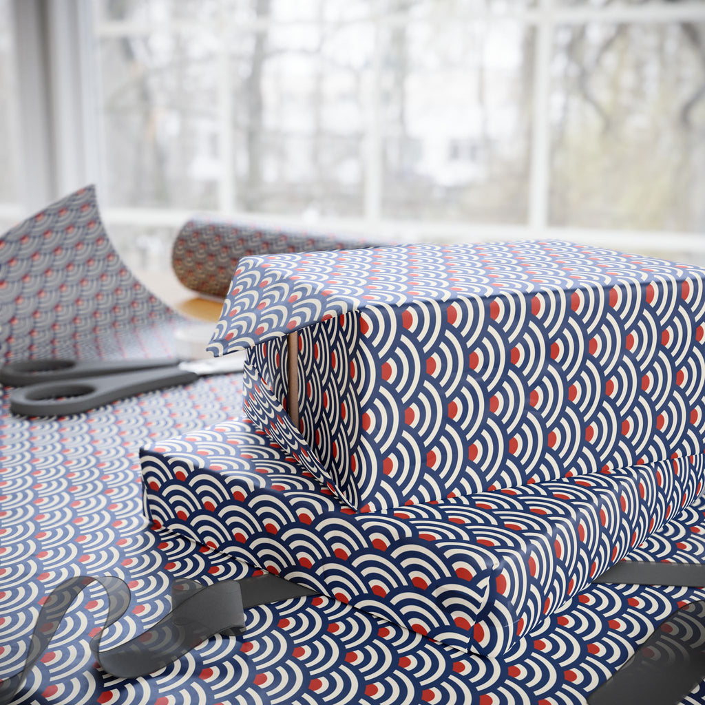 Wrapping Paper — Japanese Wave Pattern Gift Wrap