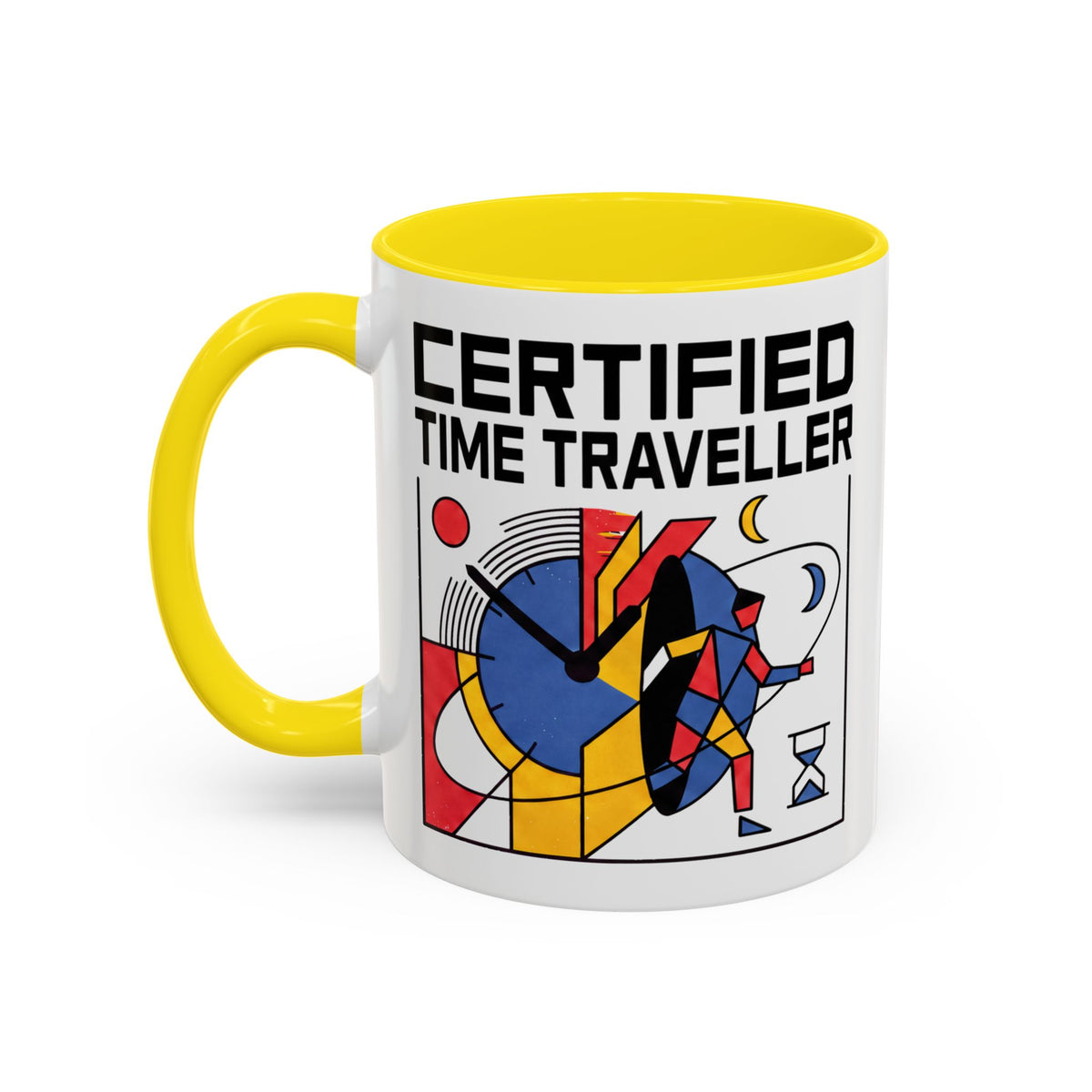 Certified Time Traveller Mug – Geometric