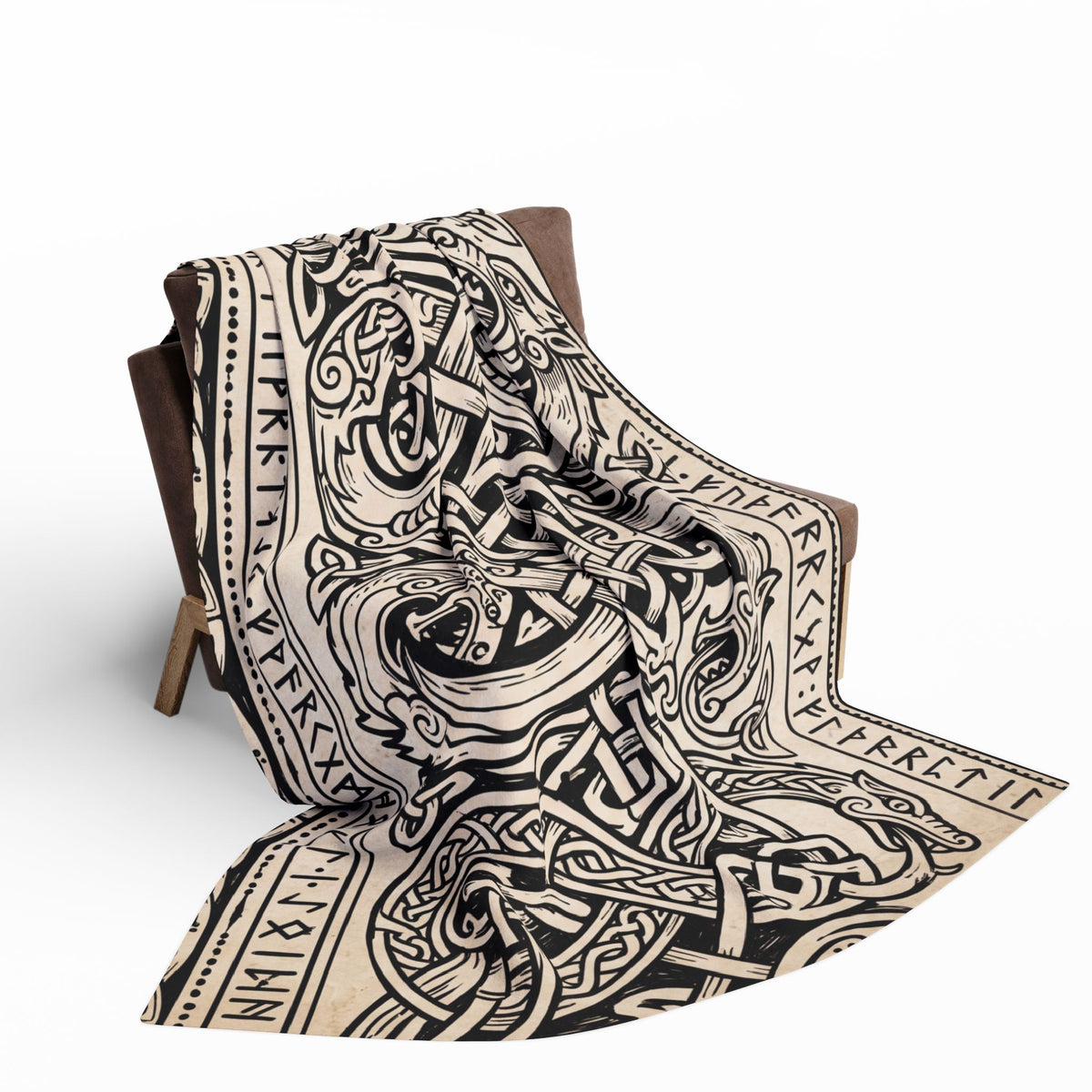 Norse Knotwork Fleece Throw