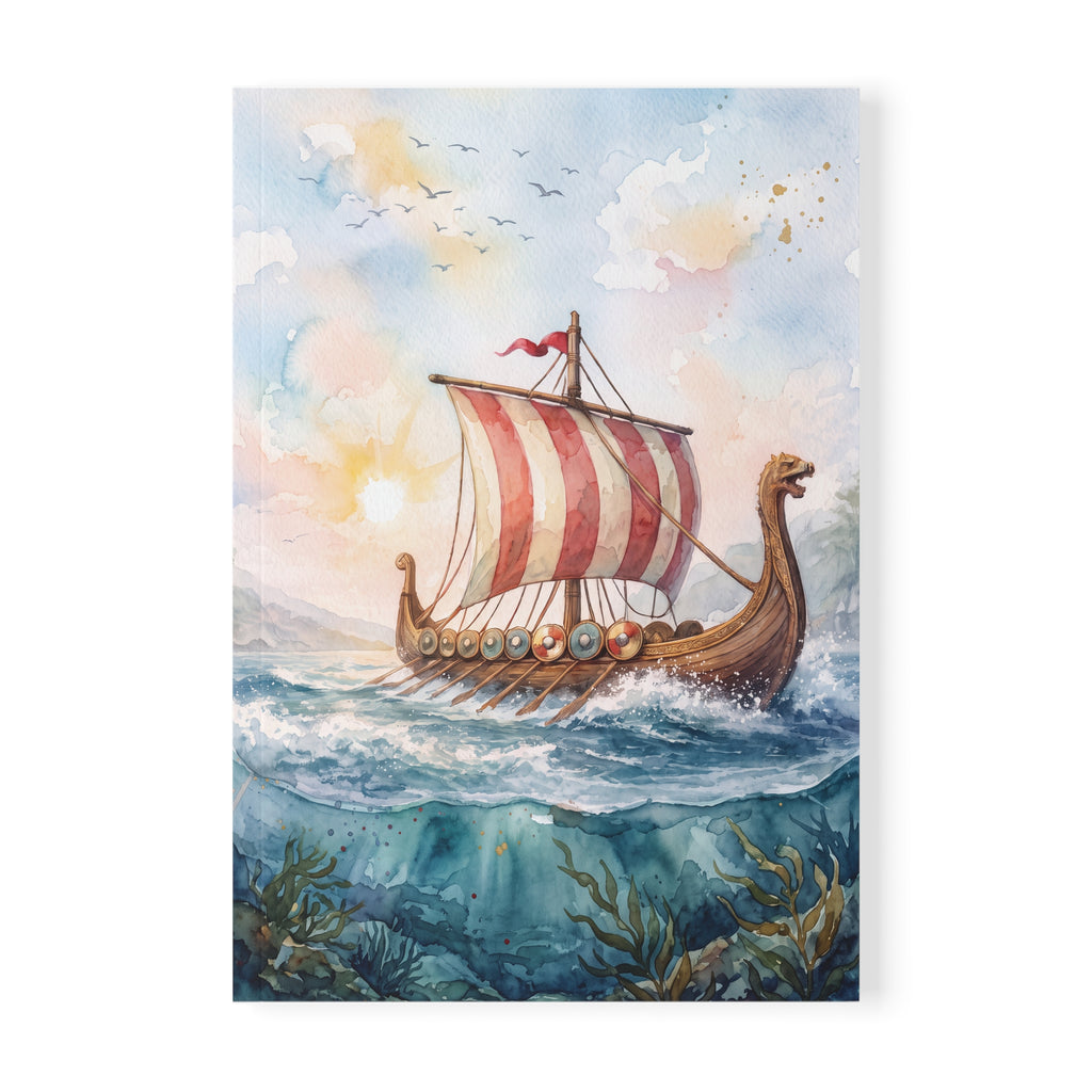 Viking Longship A5 Softcover Notebook