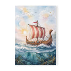 Viking Longship A5 Softcover Notebook