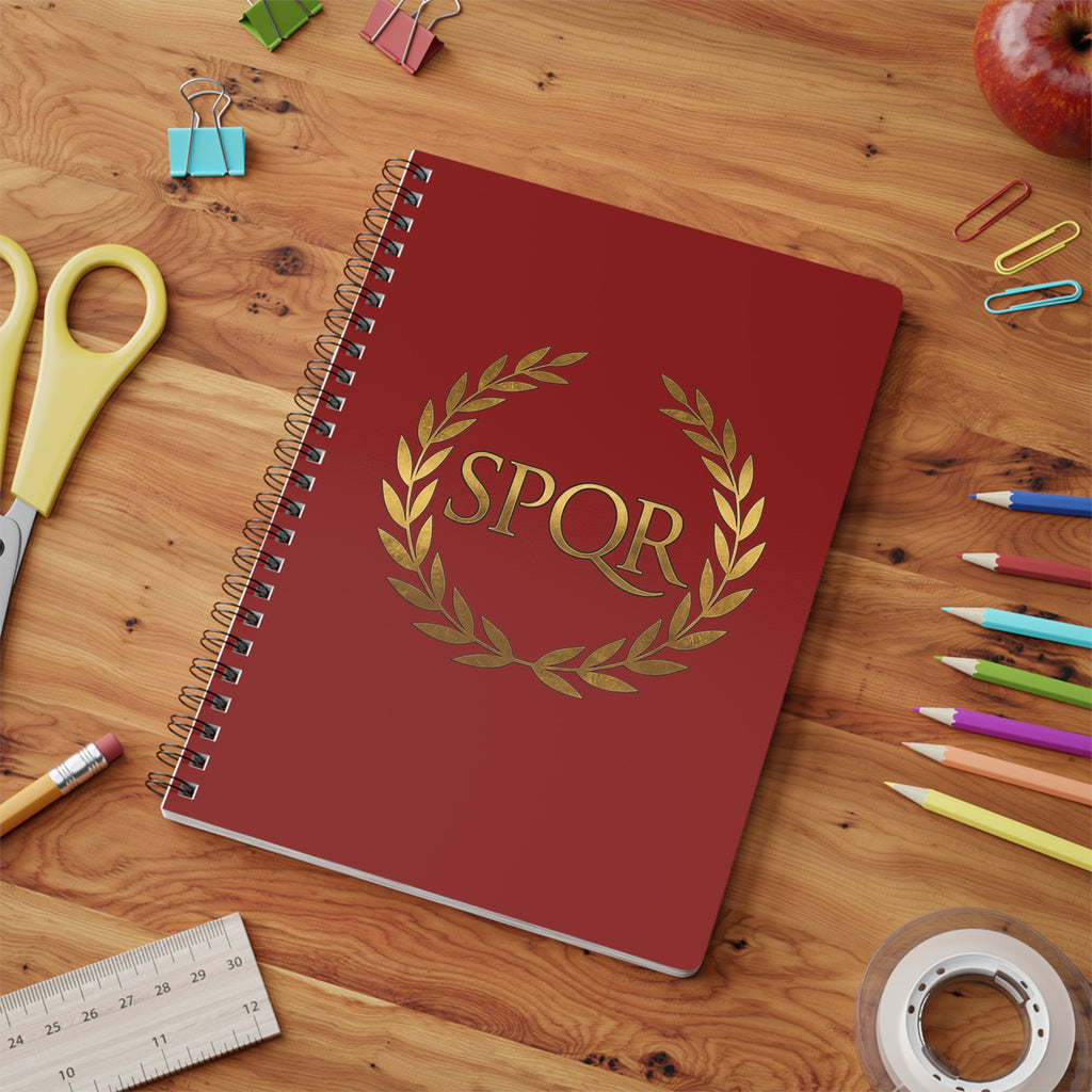 SPQR Laurel Wreath A5 Wirobound Notebook
