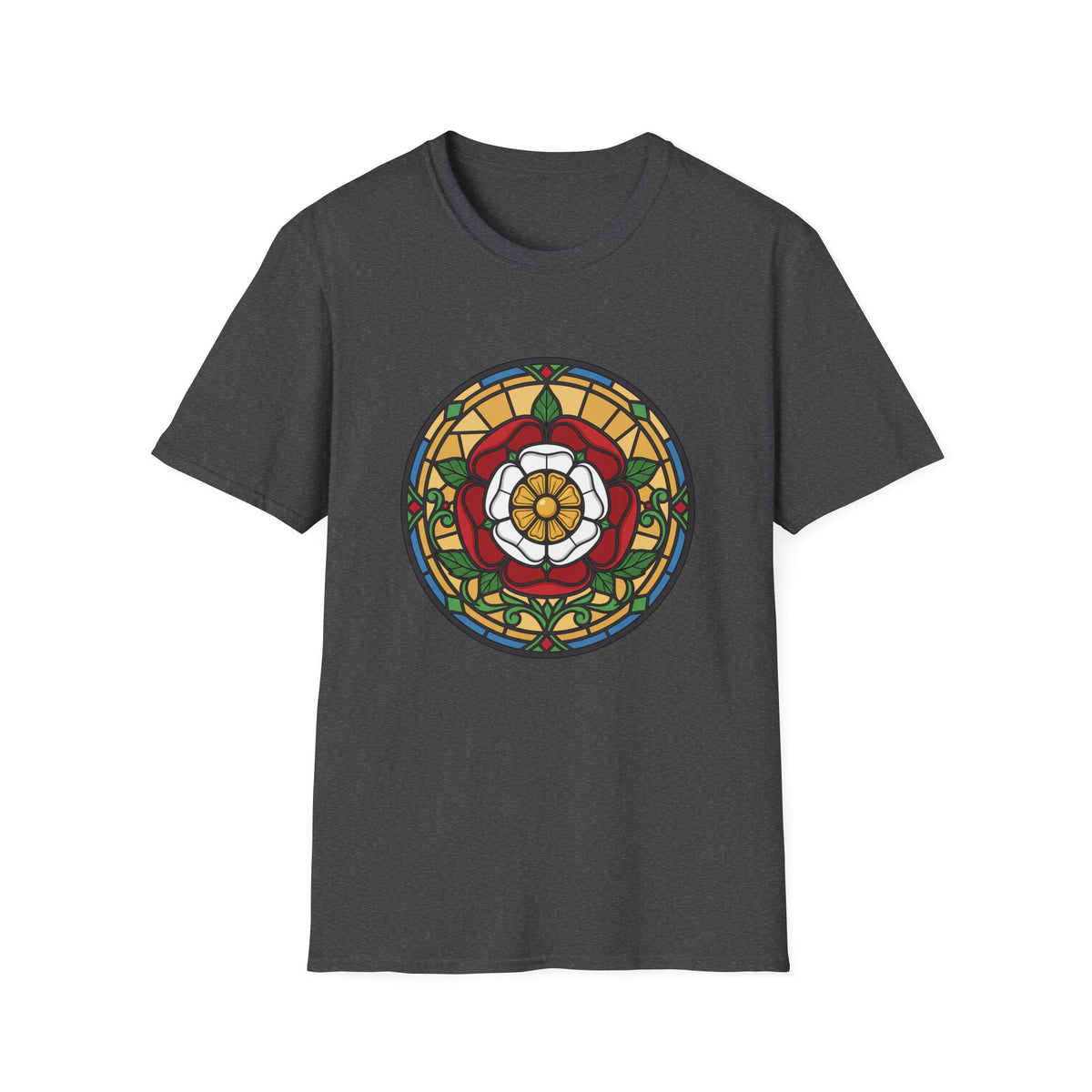 Stained Glass Rose Window T-Shirt