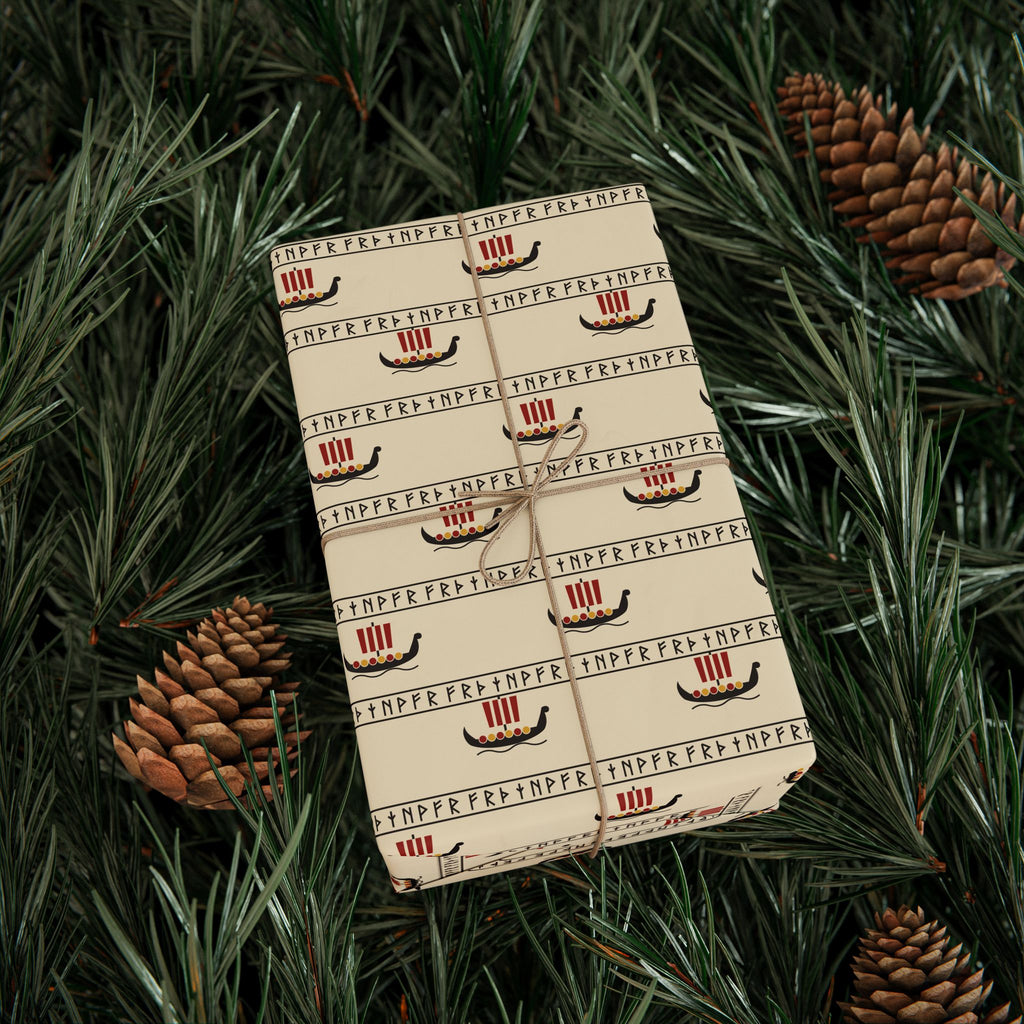 Wrapping Paper — Viking Boats Gift Wrap