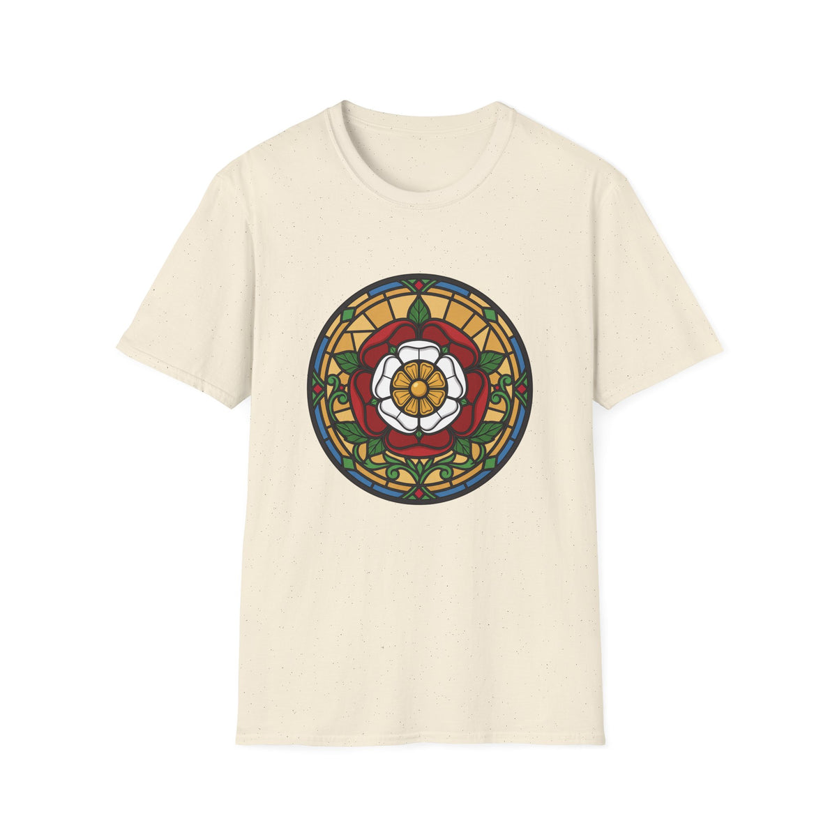 Stained Glass Rose Window T-Shirt