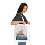 Viking Longship Cotton Tote Bag