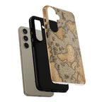 Vintage World Map Tough Phone Case — Antique Explorer iPhone Cover