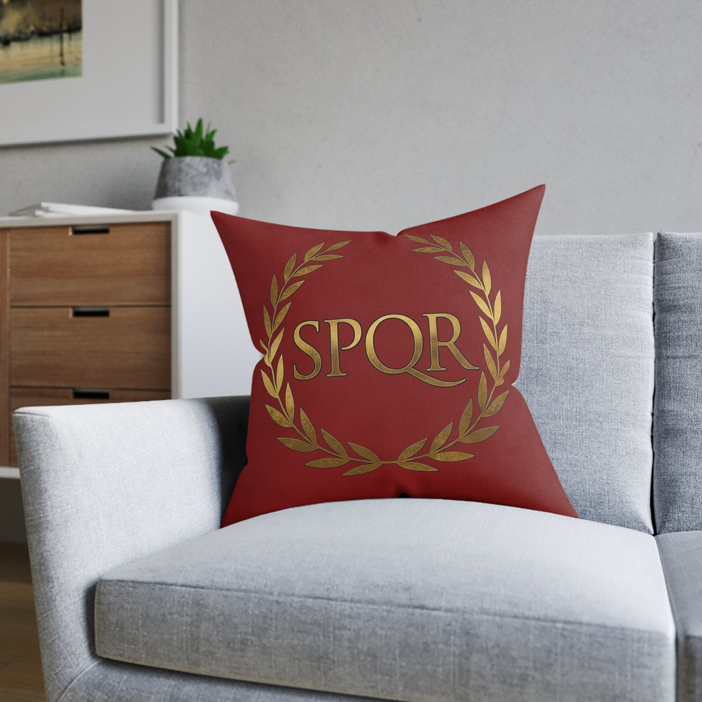 SPQR Laurel Wreath Cushion