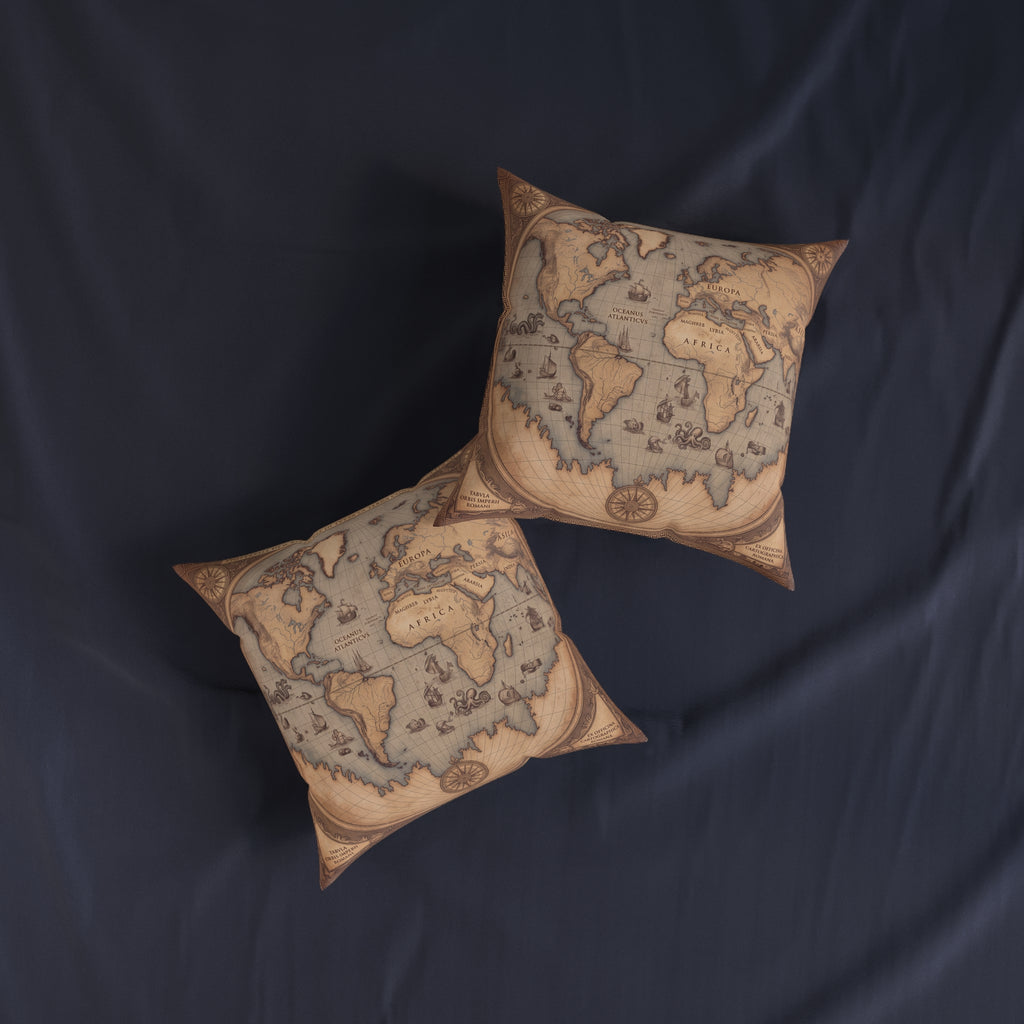 Vintage World Map Cushion