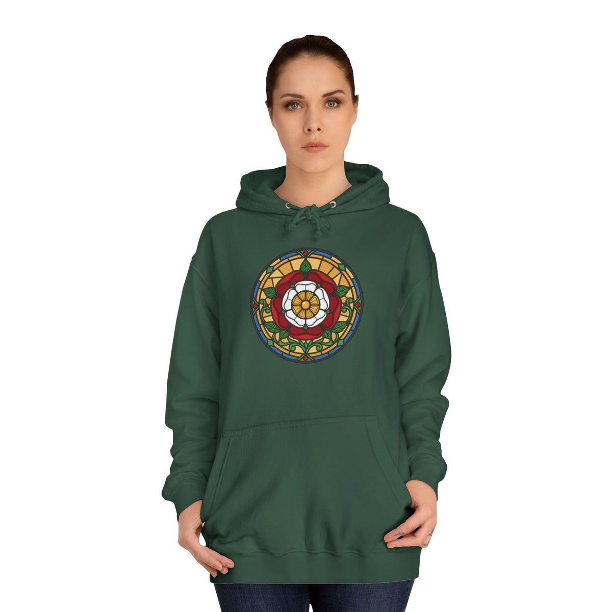 Stained Glass Tudor Rose Hoodie
