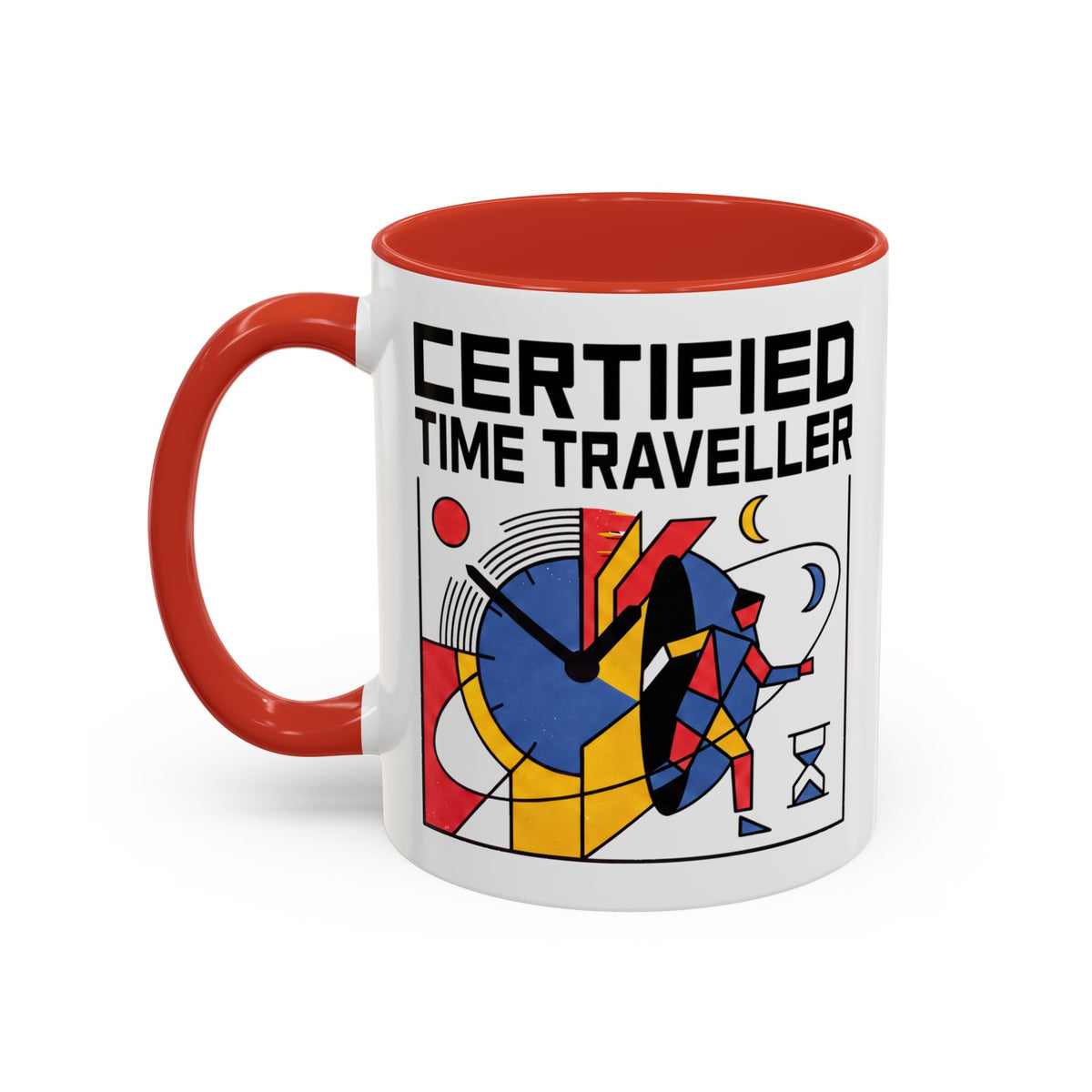 Certified Time Traveller Mug – Geometric