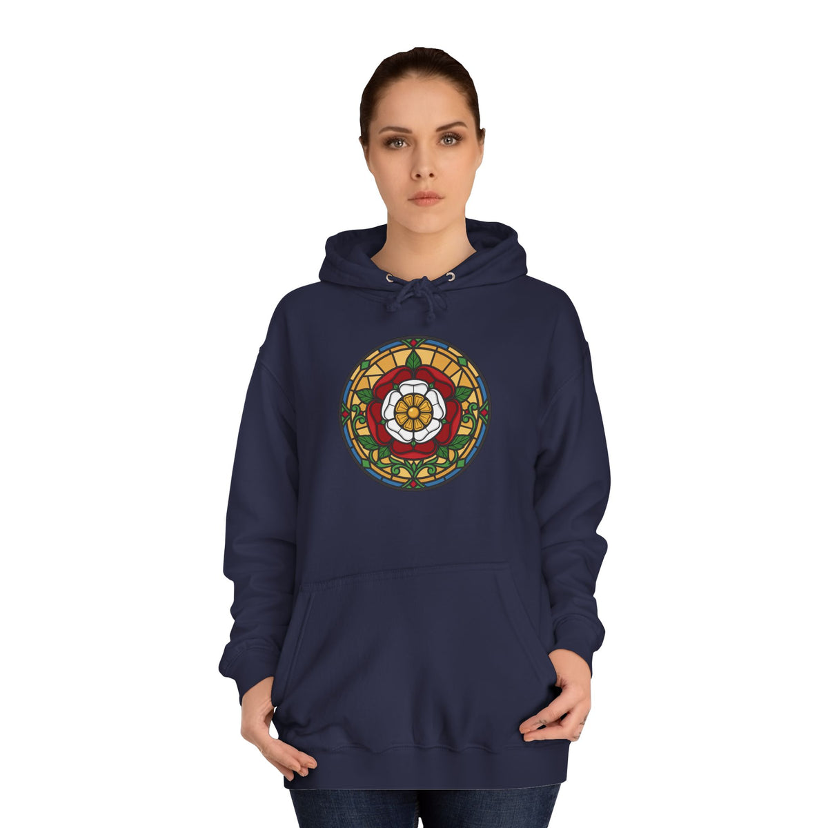 Stained Glass Tudor Rose Hoodie