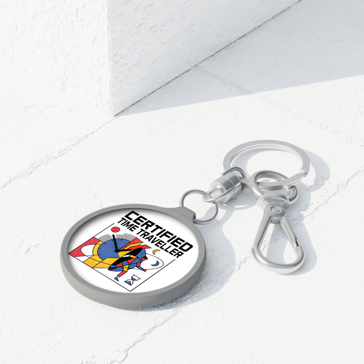 Certified Time Traveller Keyring