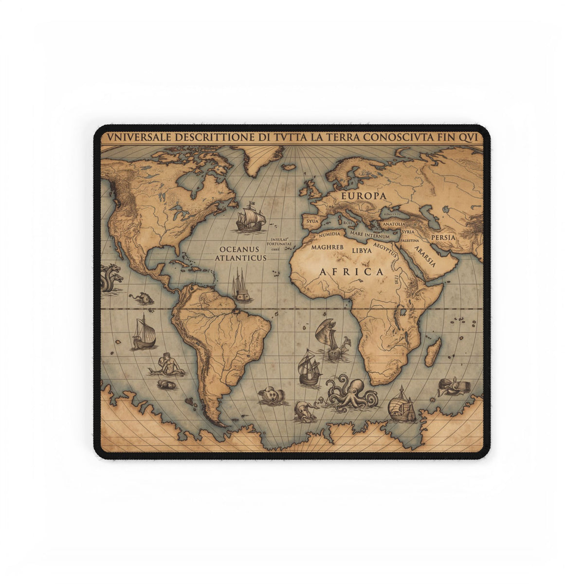 Vintage World Map Desk Mat