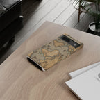 Vintage World Map Tough Phone Case — Antique Explorer iPhone Cover