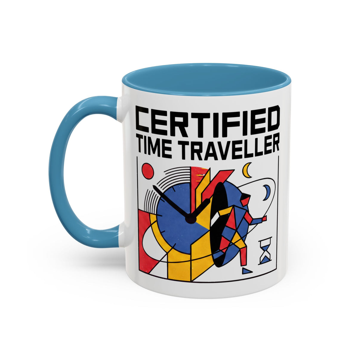 Certified Time Traveller Mug – Geometric