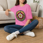 Stained Glass Rose Window T-Shirt