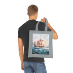 Viking Longship Cotton Tote Bag