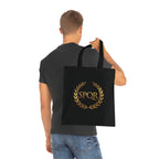 SPQR Laurel Wreath Cotton Tote Bag