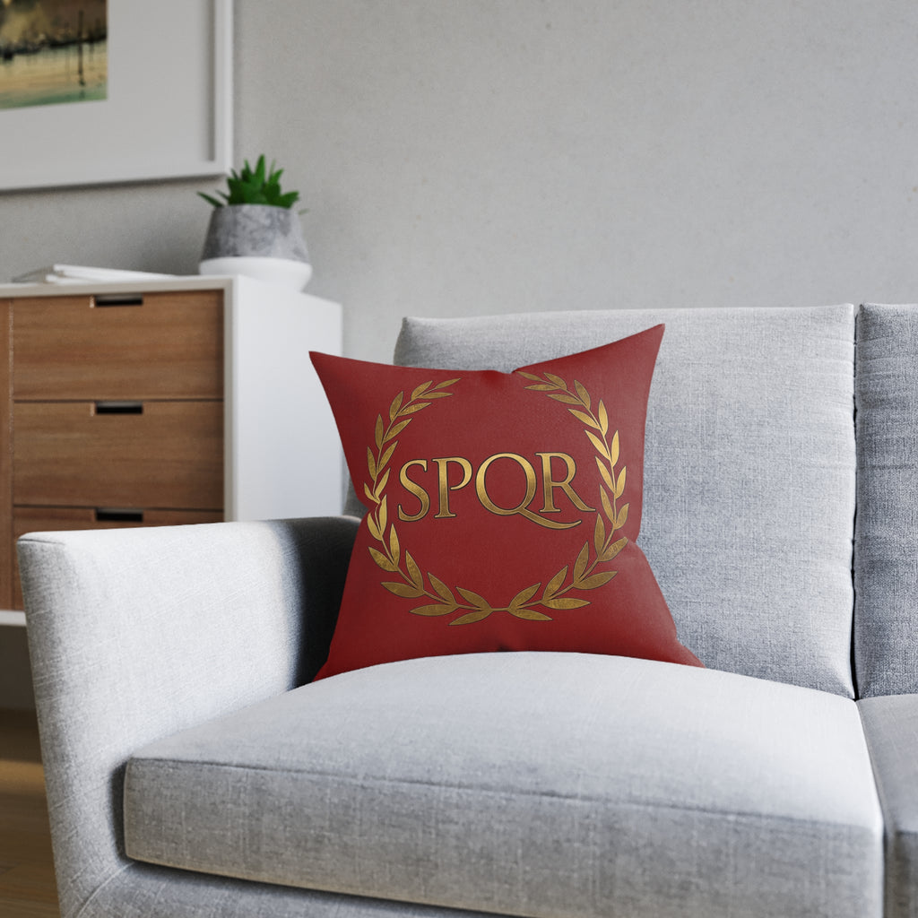 SPQR Laurel Wreath Cushion