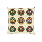 Stained Glass Rose Window Cushion