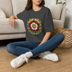 Stained Glass Rose Window T-Shirt