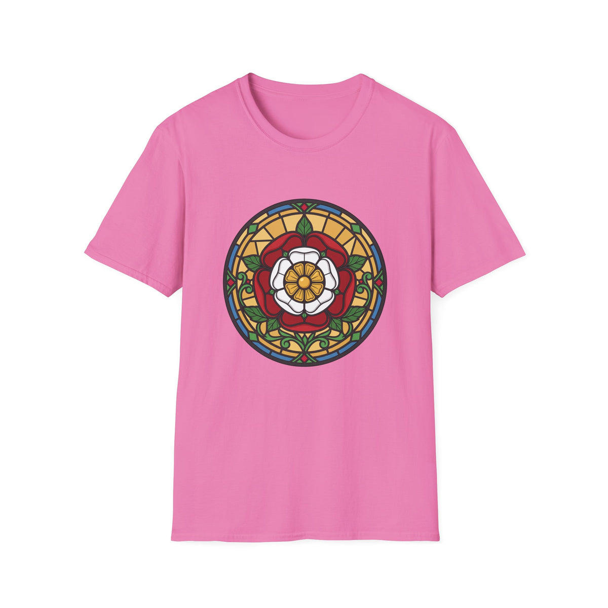 Stained Glass Rose Window T-Shirt