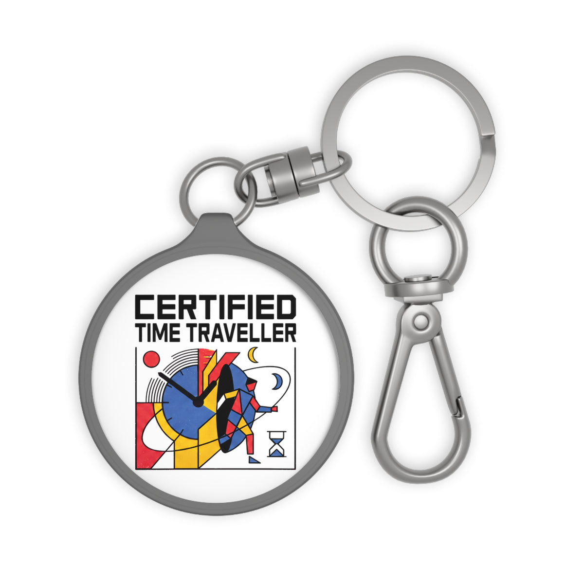 Certified Time Traveller Keyring