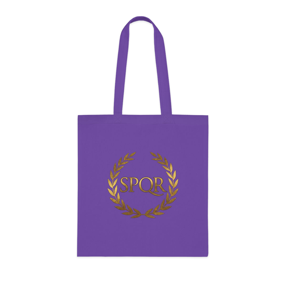 SPQR Laurel Wreath Cotton Tote Bag