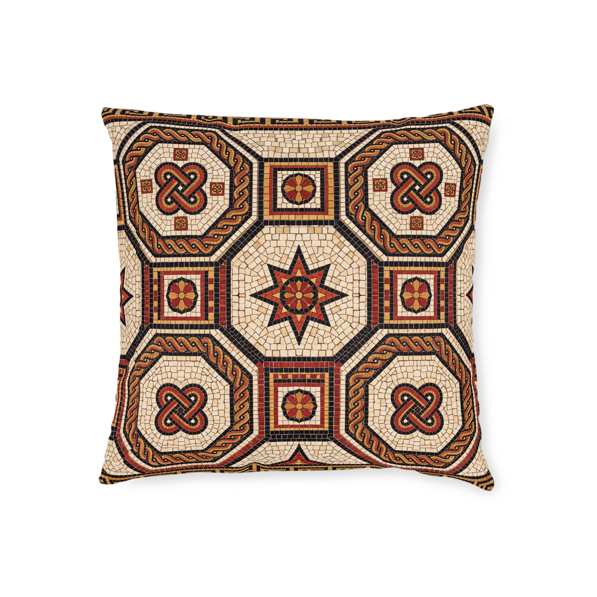 Roman Knot Mosaic Cushion
