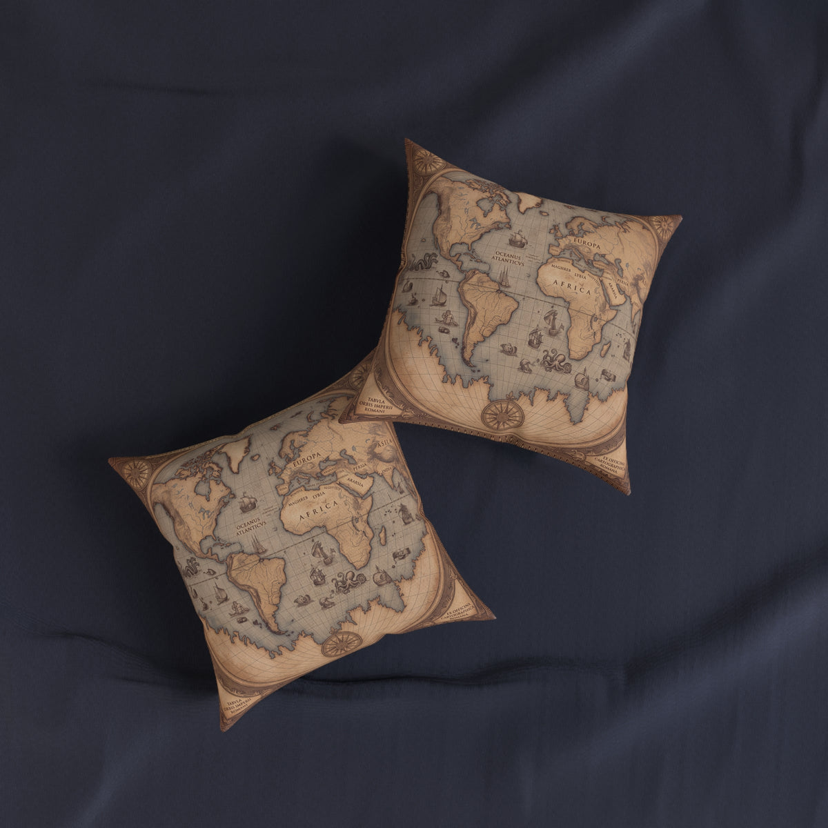 Vintage World Map Cushion