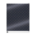 Navy Gold Art Deco Wrapping Paper Roll — Elegant Peacock Fan Pattern